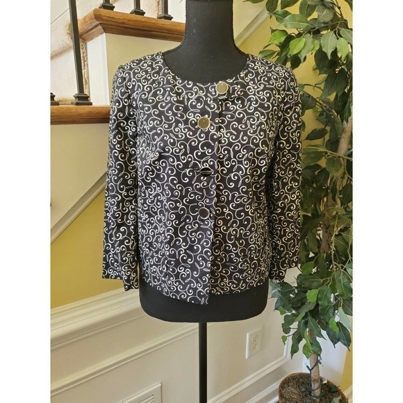 Ann Taylor Loft Cotton Blazer Jacket Size 8P - Picture 12 of 12